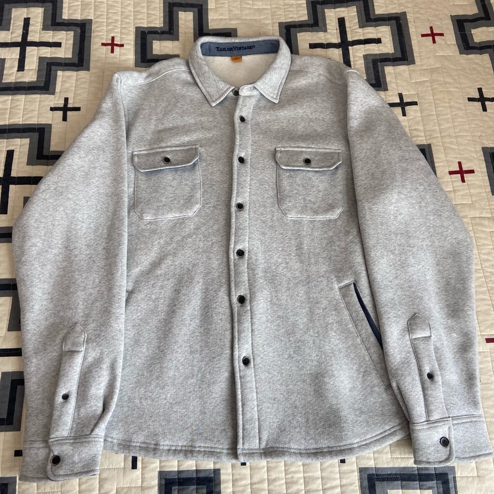 XL LONGSLEEVE TAYLOR VINTAGE  FLEECE SHIRT JACKET